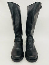 Load image into Gallery viewer, &quot;FRYE&quot; BLACK LEATHER BOOTS

