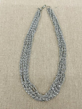 Load image into Gallery viewer, VINTAGE SILVER-TONE MULTI-STRAND NECKLACE
