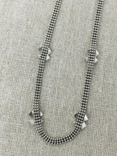Load image into Gallery viewer, SILVER THREE-STRAND BALL CHAIN NECKLACE
