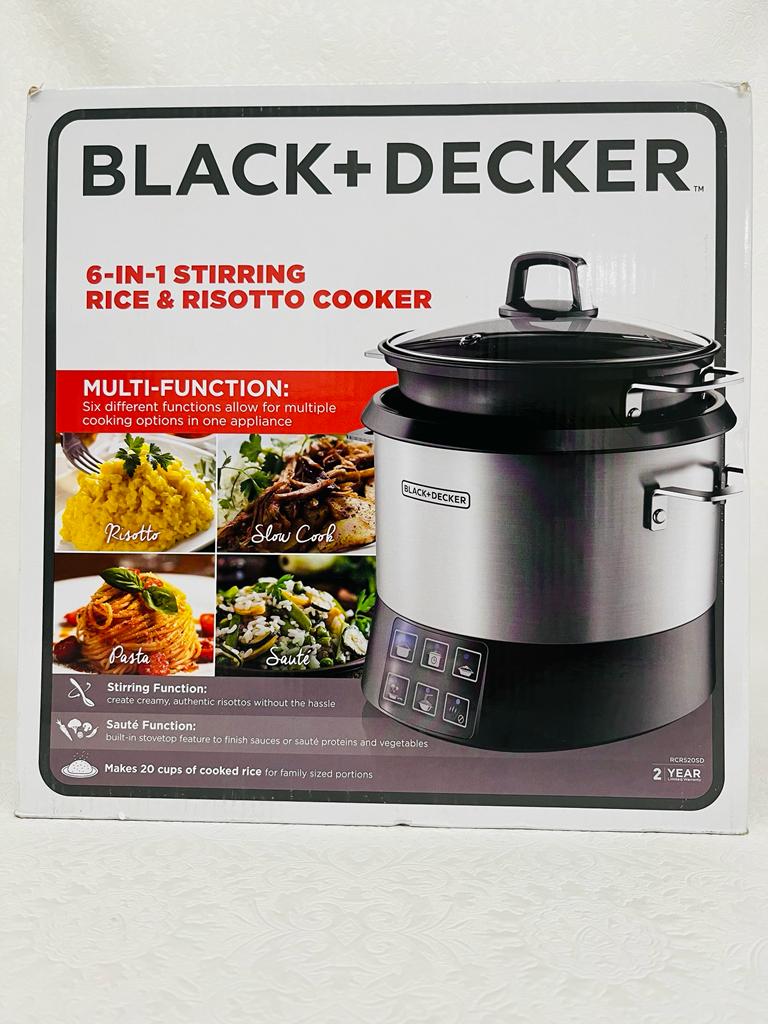 BLACK & DECKER 6-IN-1 STIRRING RICE & RISOTTO COOKER