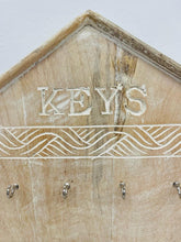 Load image into Gallery viewer, WOODEN WALL KEY HOLDER
