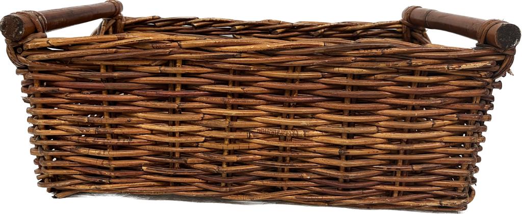 WICKER BASKET WITH HANDLES