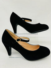 Load image into Gallery viewer, J. ADAMS FAUX SUEDE STRAPPED HEELS- HONEY STYLE
