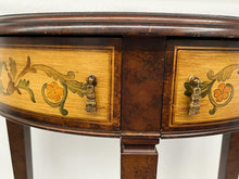 Load image into Gallery viewer, DECORATIVE FINISH &quot;HALF MOON&quot; TABLE
