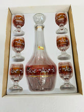 Load image into Gallery viewer, &quot;LUBIANA&quot; DECANTER &amp; GLASSES SET
