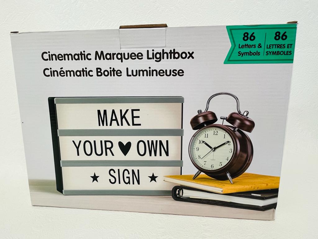 CINEMATIC MARQUEE LIGHTBOX