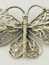 Load image into Gallery viewer, SILVER-TONE BUTTERFLY BROOCH
