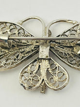 Load image into Gallery viewer, SILVER-TONE BUTTERFLY BROOCH
