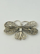Load image into Gallery viewer, SILVER-TONE BUTTERFLY BROOCH
