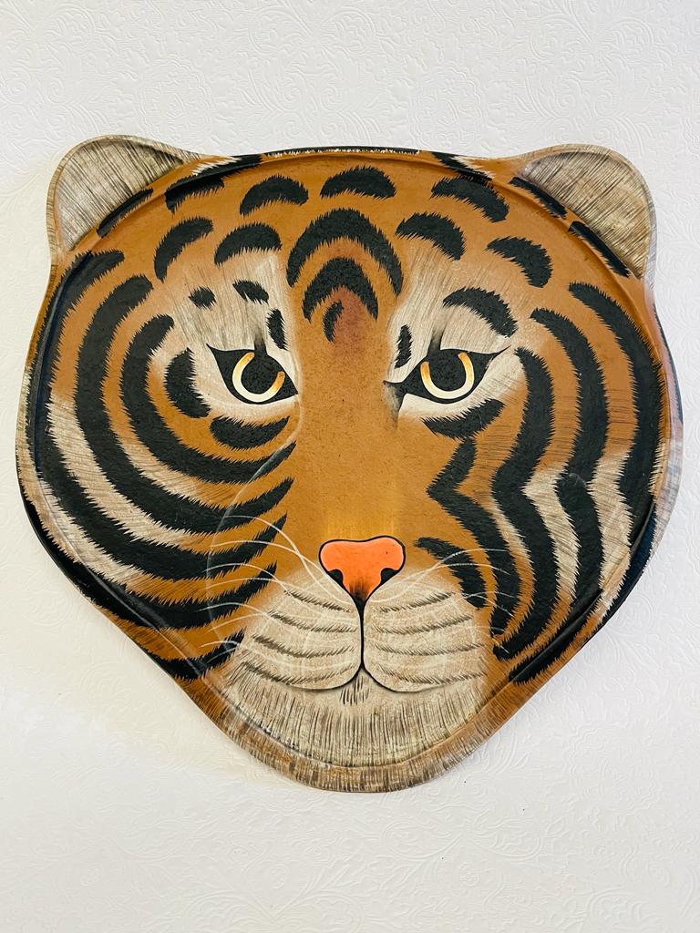 TIGER FACE WALL ART/TRAY