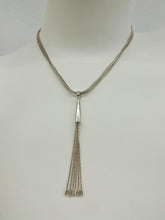 Load image into Gallery viewer, SILVER &quot;FRINGE&quot; PENDANT NECKLACE
