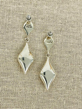 Load image into Gallery viewer, SILVER &quot;DIAMOND-SHAPED&quot; EARRINGS
