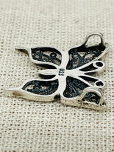 Load image into Gallery viewer, SILVER FILIGREE BUTTERFLY PENDANT
